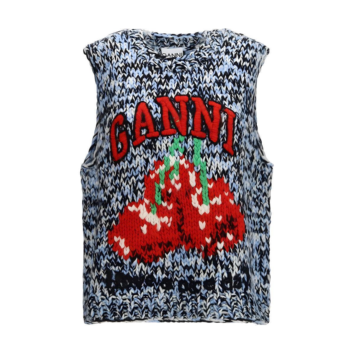Ganni Vestă Multicoloră din Lână