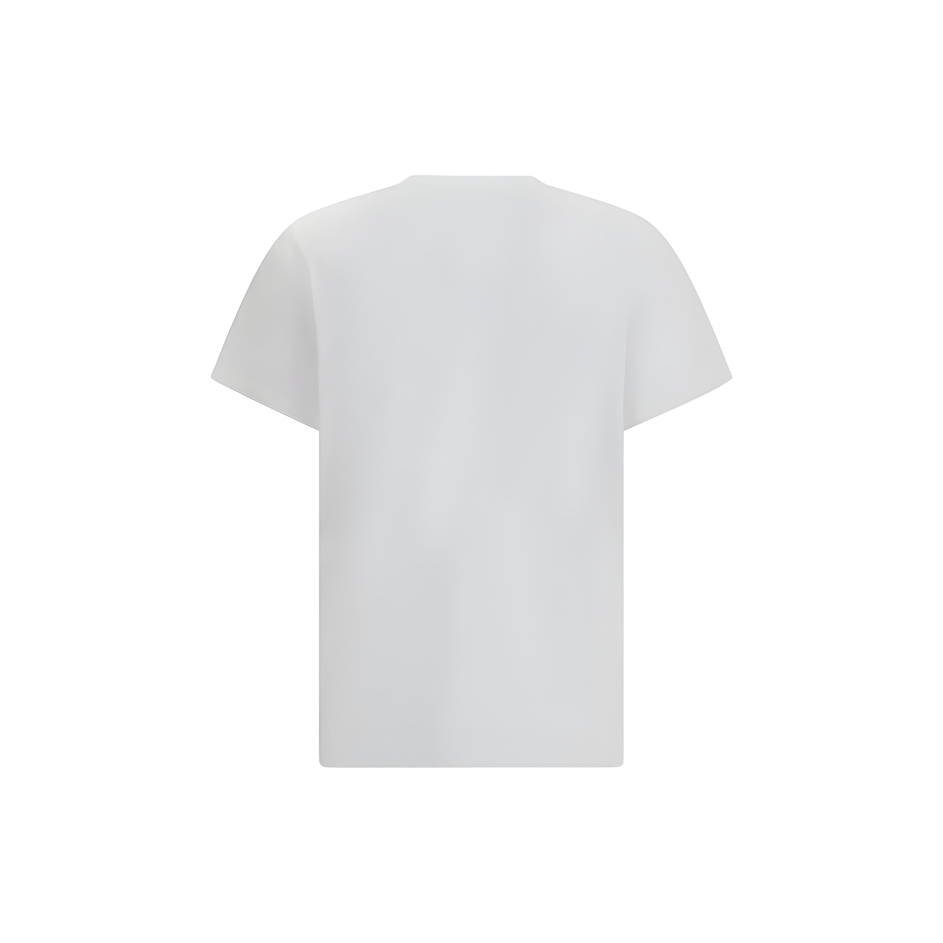 Ganni White Cotton T-Shirt