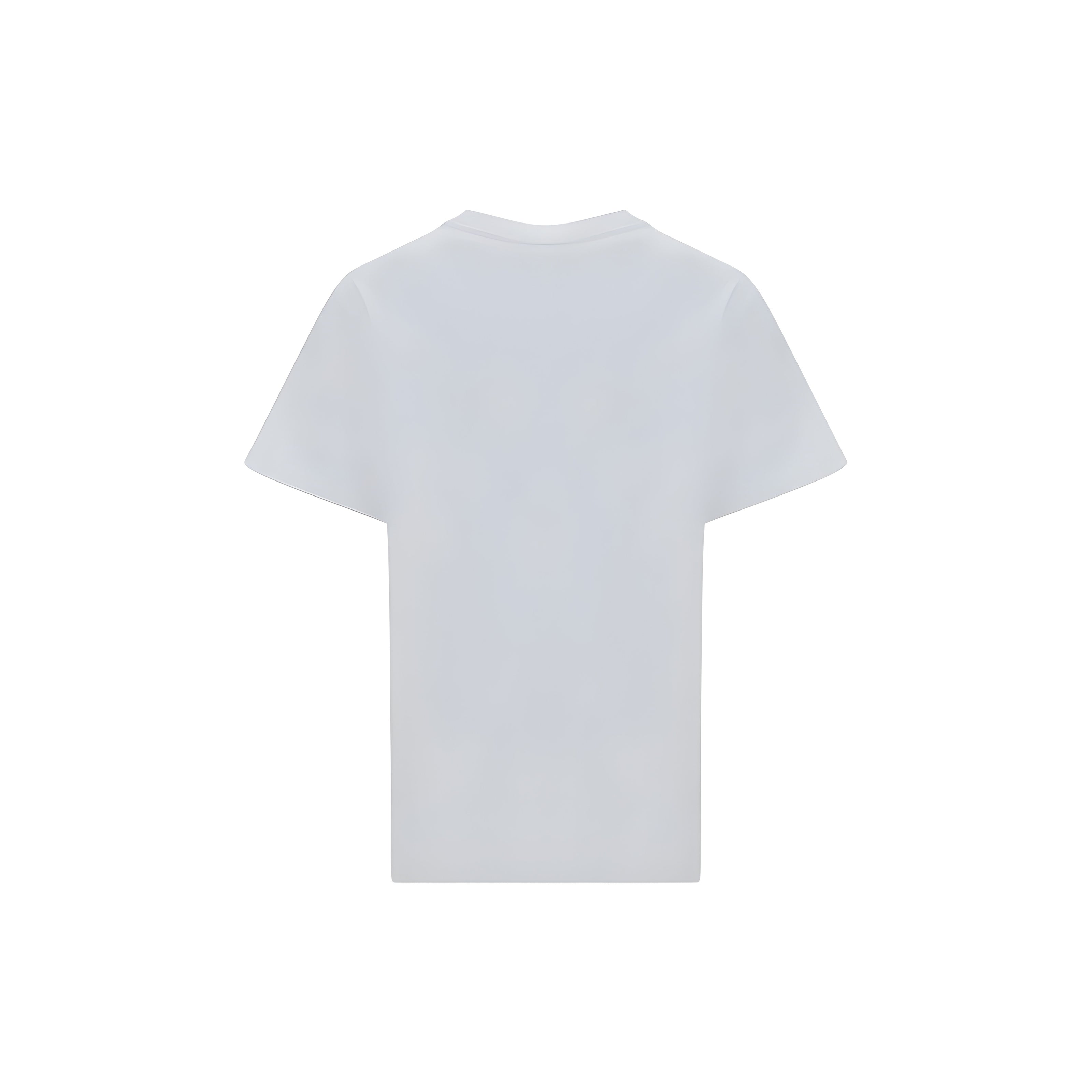 Ganni White Cotton T-Shirt