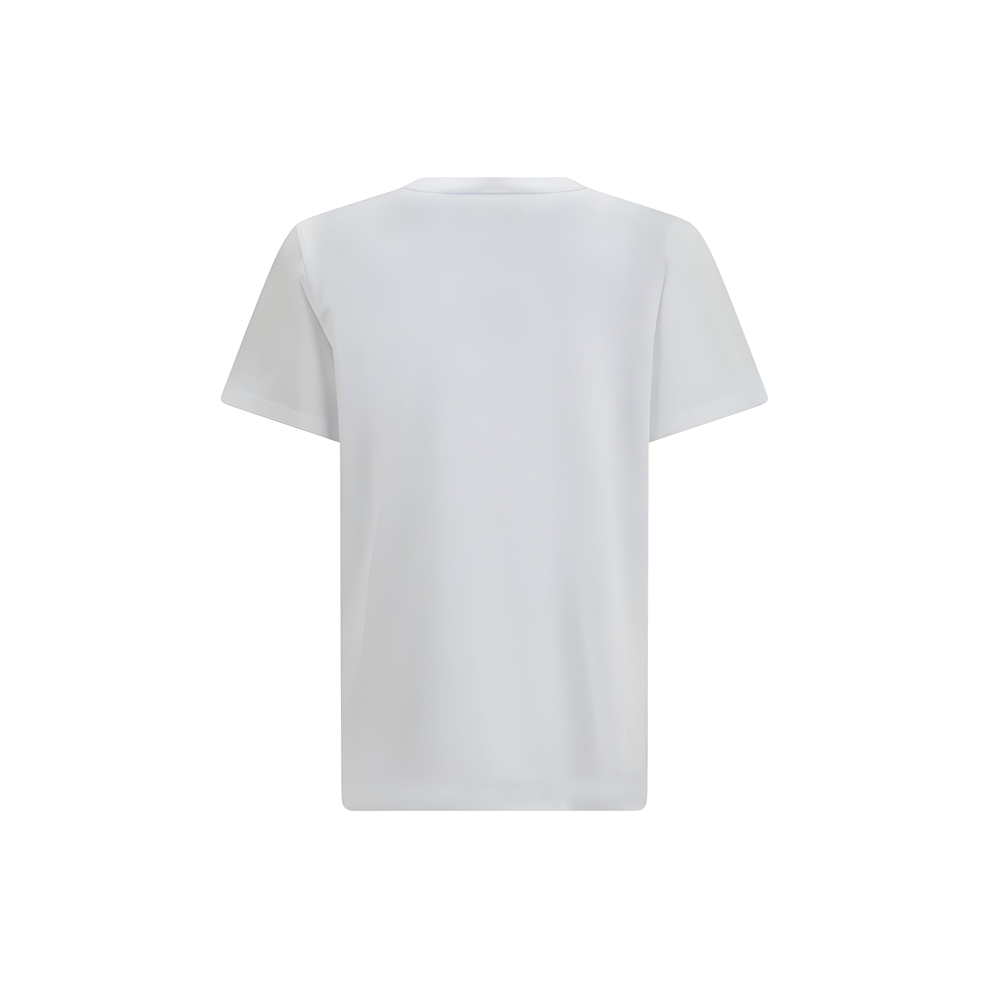 Tricou Ganni alb din bumbac