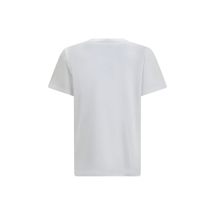 Tricou Ganni alb din bumbac