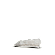 Ganni White Ballet Flats