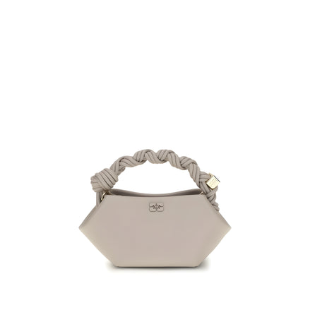 Ganni White Recycled Leather Shoulder Bag