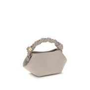 Ganni White Recycled Leather Shoulder Bag