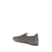 Mocasini slip-on Giorgio Armani din piele de vițel gri