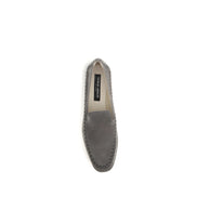 Mocasini slip-on Giorgio Armani din piele de vițel gri