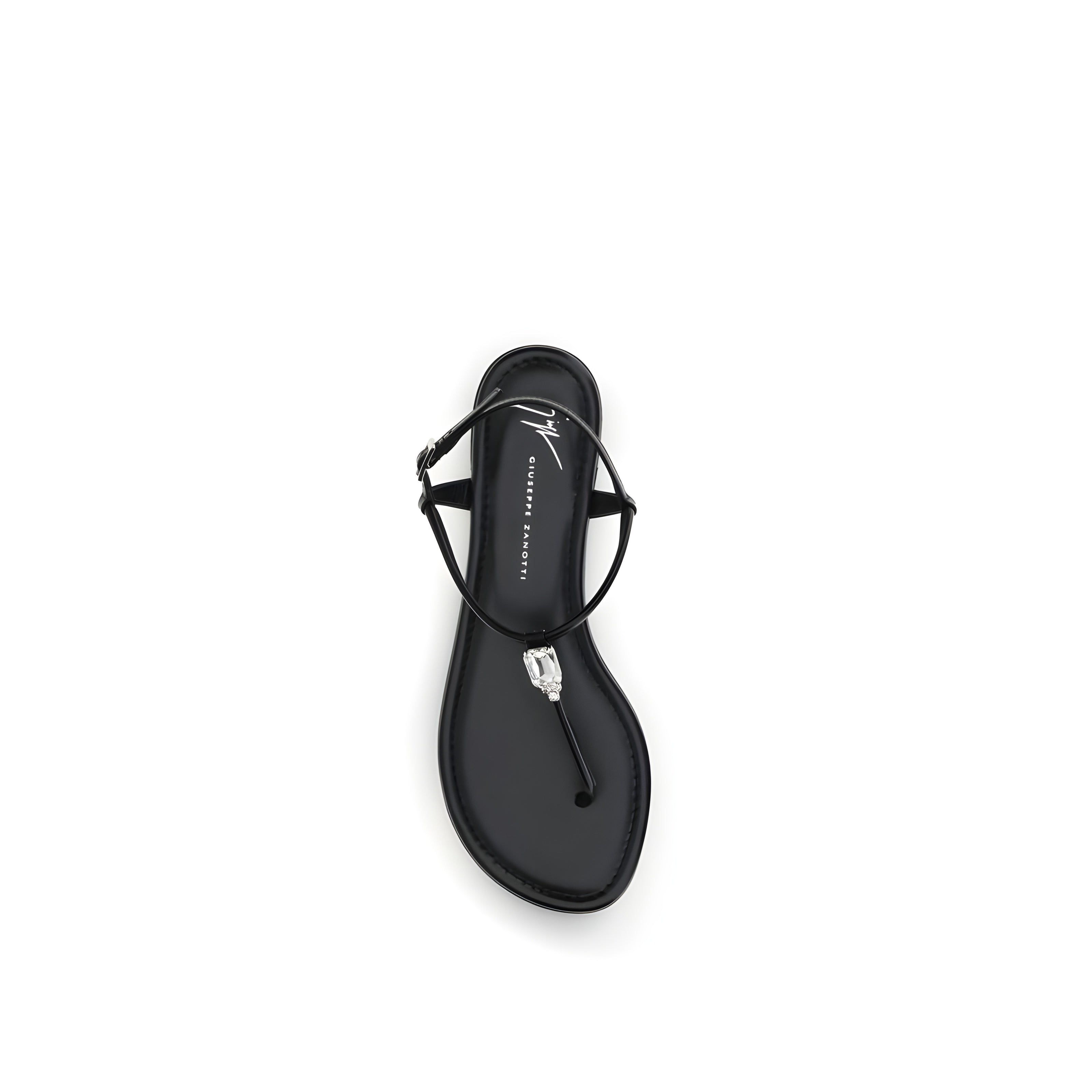 Giuseppe Zanotti Black Flat Sandals