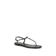 Sandale plate Giuseppe Zanotti negre din piele
