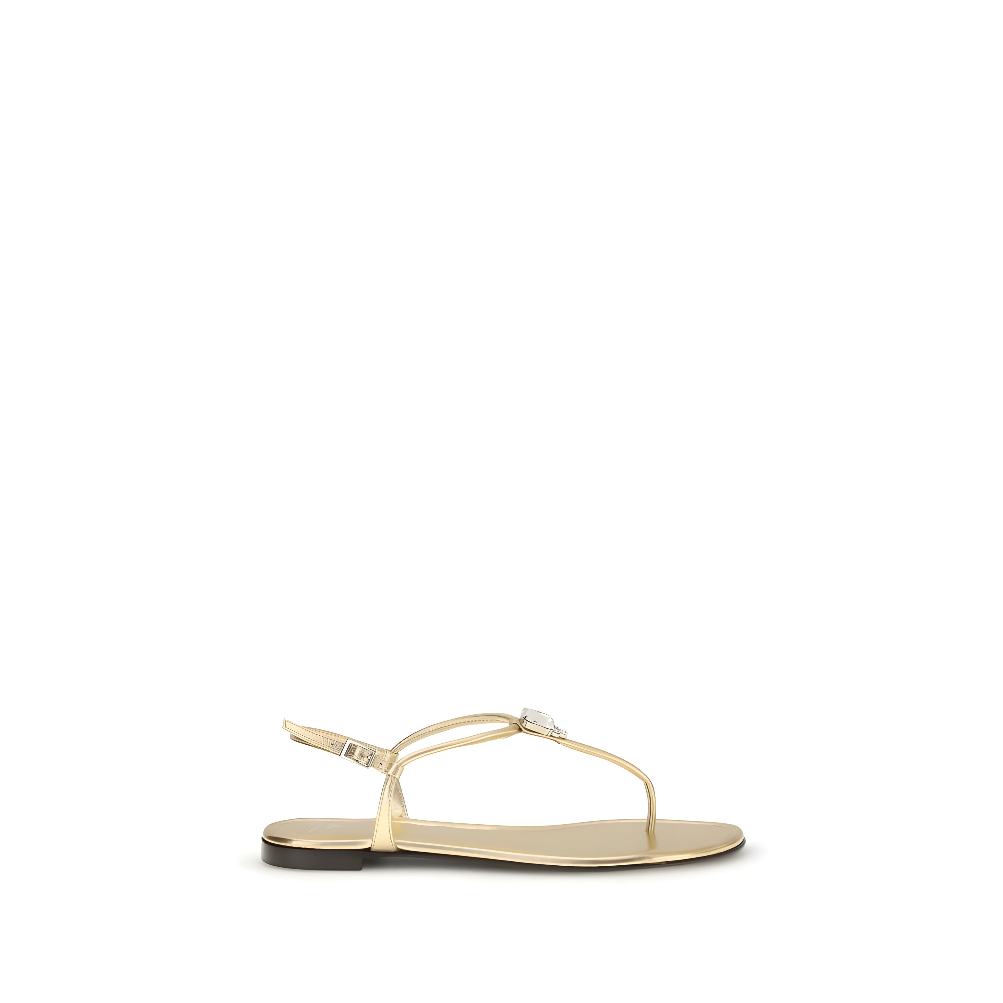 Giuseppe Zanotti Gold Flat Sandals