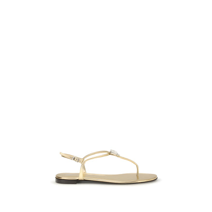Giuseppe Zanotti Sandale Aurii Fără Toc
