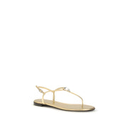 Giuseppe Zanotti Gold Flat Sandals