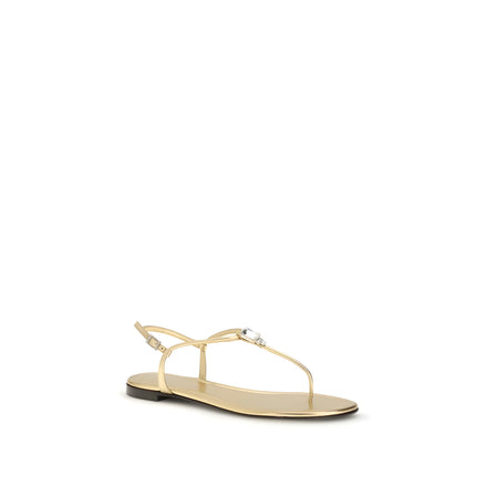 Giuseppe Zanotti Sandale Aurii Fără Toc
