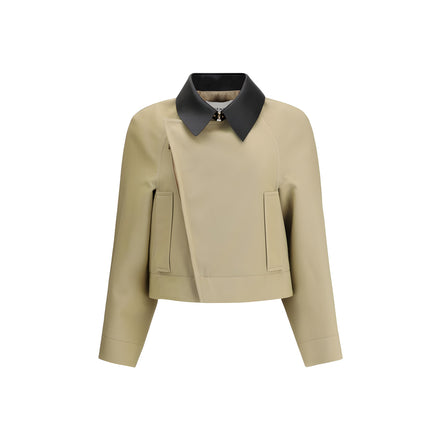 Givenchy Beige Cotton Leather Jacket