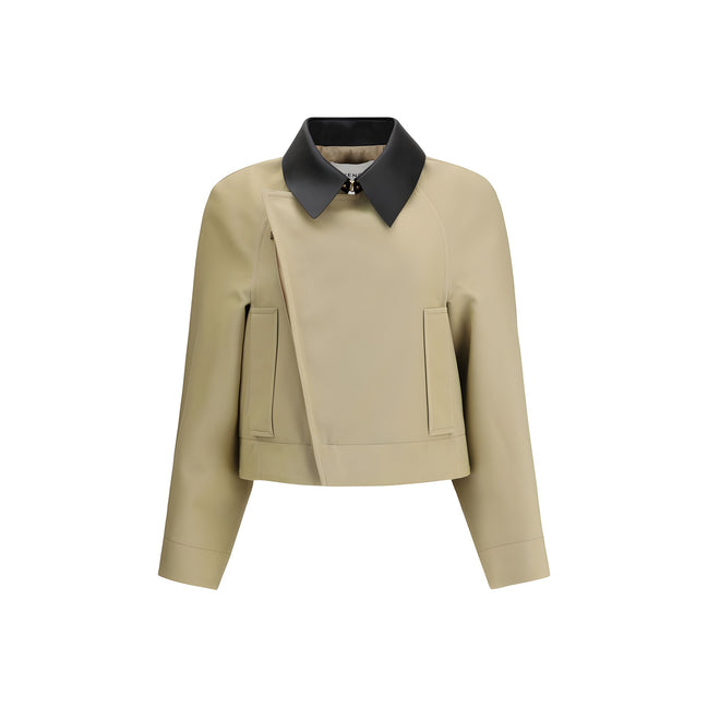 Givenchy Beige Cotton Leather Jacket