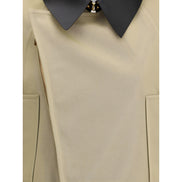 Givenchy Beige Cotton Leather Jacket