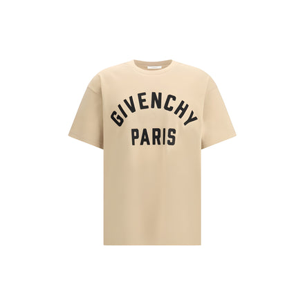 Tricou Givenchy bej din bumbac
