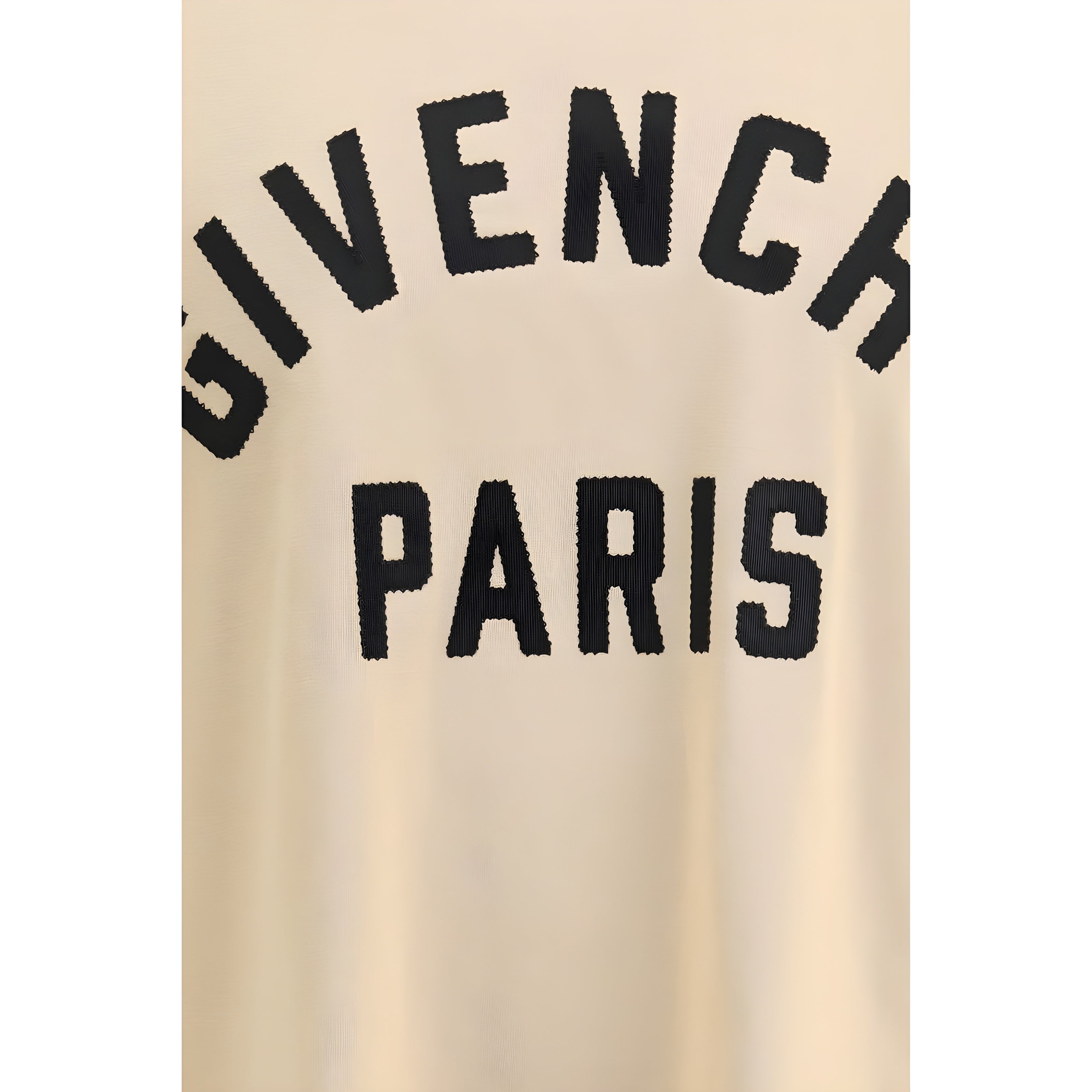 Tricou Givenchy bej din bumbac