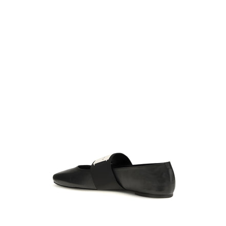 Givenchy Black Lamb Leather Ballet Flats