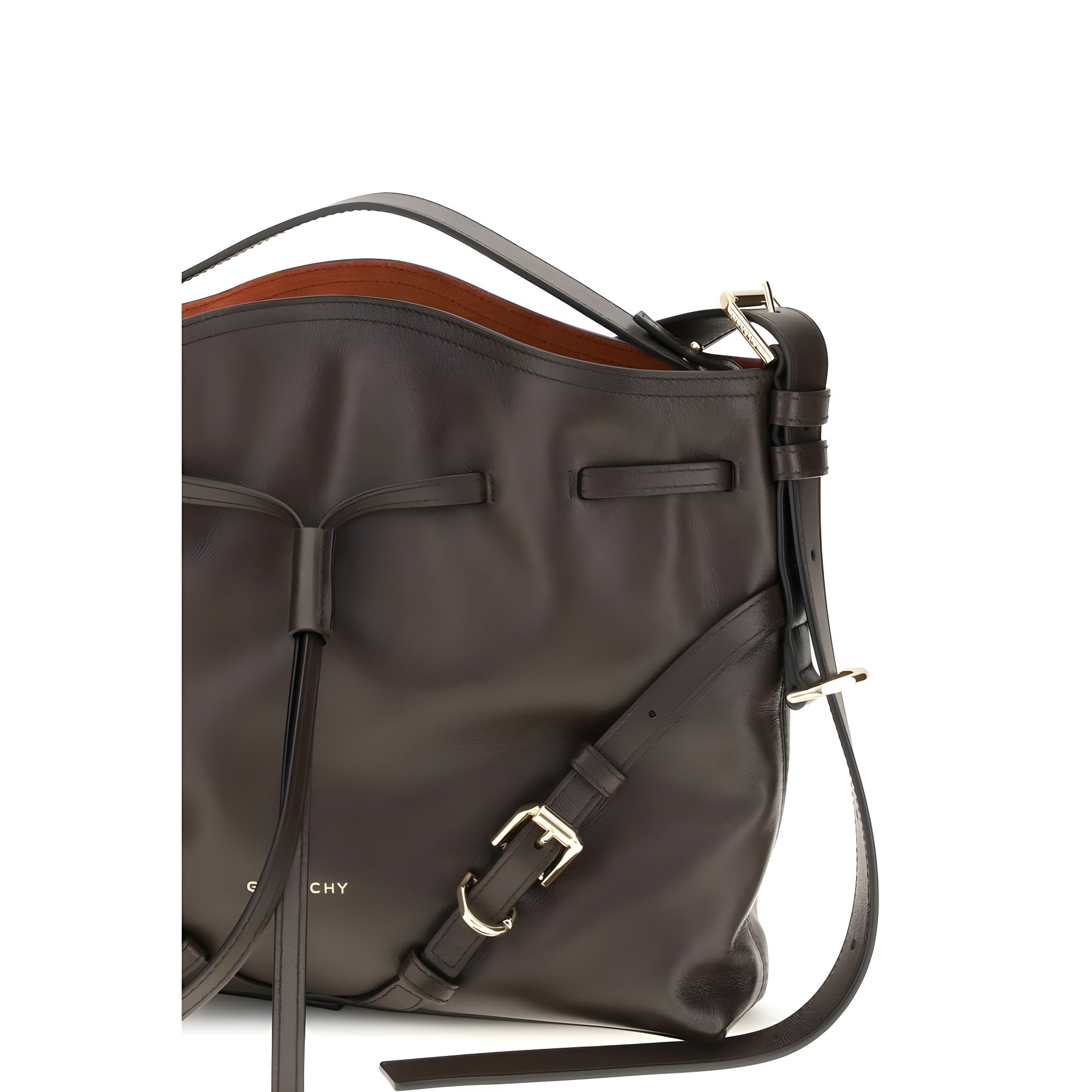 Givenchy Brown Calf Leather Bucket Bag