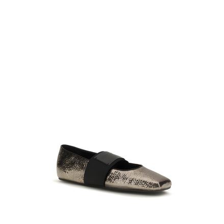 Givenchy Gold Ballet Flats