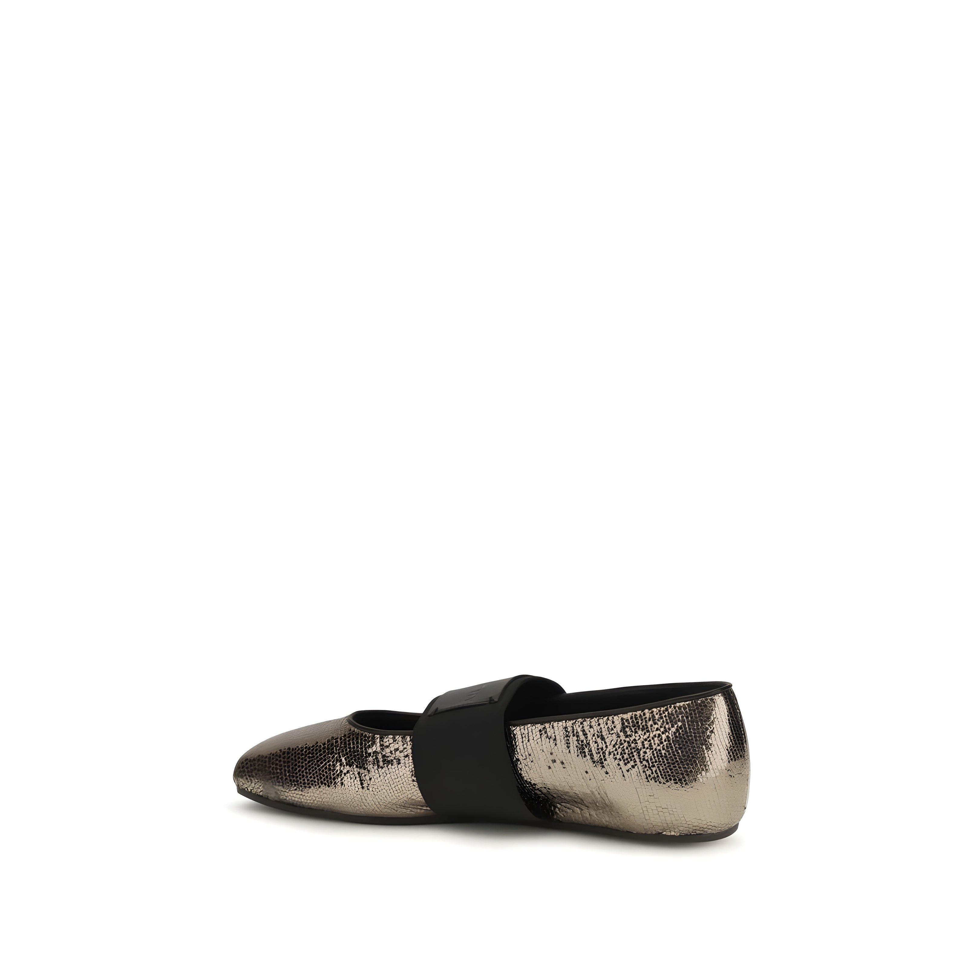 Givenchy Gold Ballet Flats