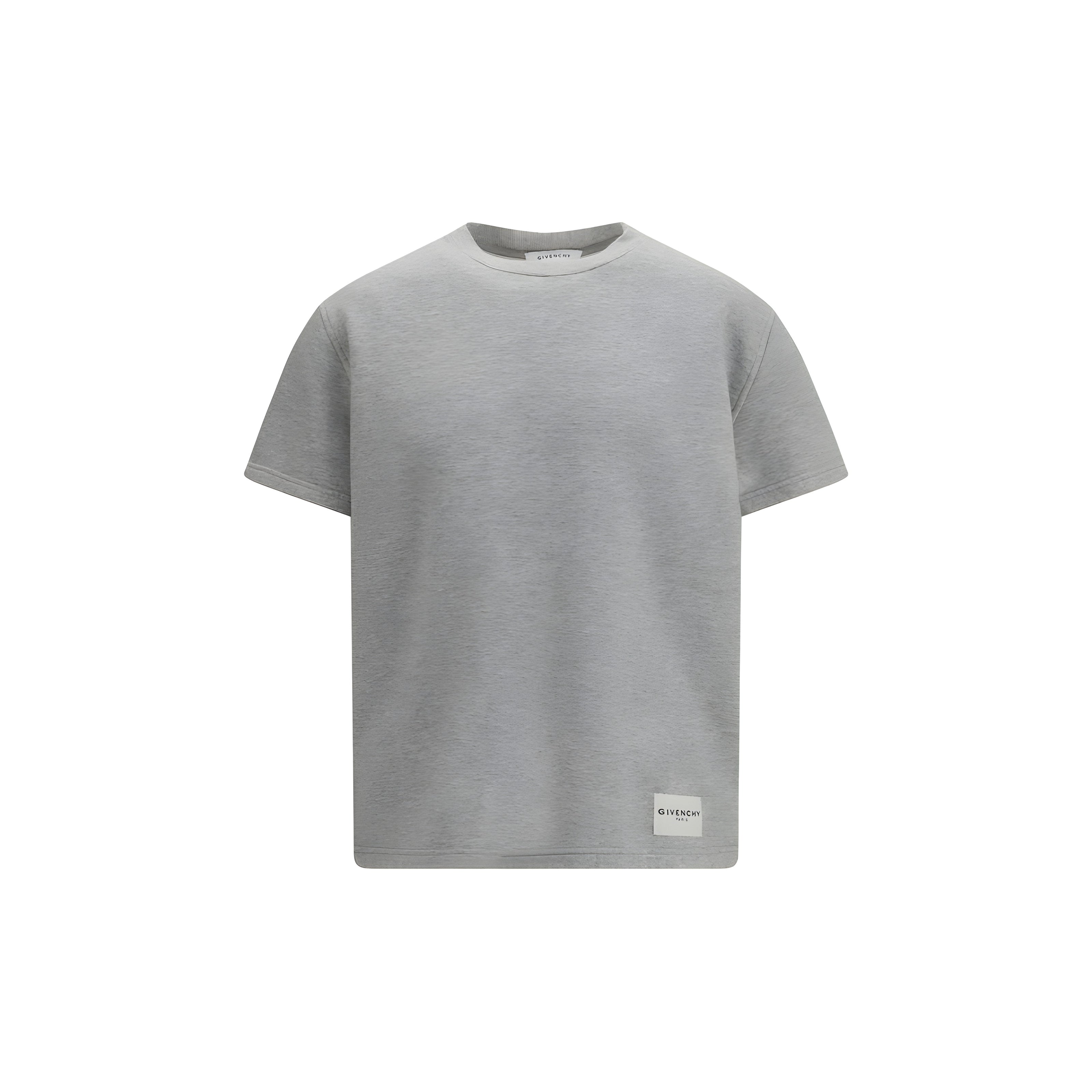 Givenchy Grey Cotton T-Shirt