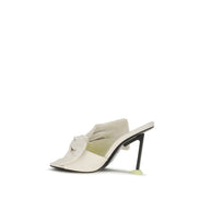 Givenchy White Lamb Mules