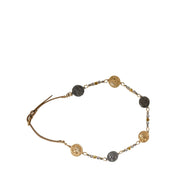 Dolce & Gabbana Gold Brass Chain Coin Embellished Buckle Belt