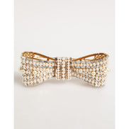 Broșă Dolce & Gabbana cu Perle Artificiale, Cristal și Pietre din Sticlă, Auriu, Alamă