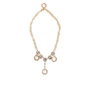 Colier statement tip pandantiv ceas Dolce & Gabbana Gold Crystal