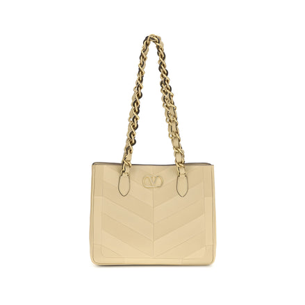 Valentino Garavani Gold Leather Shoulder Bag
