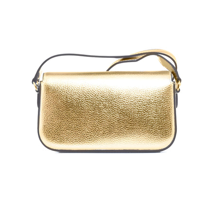 Geantă crossbody Michael Kors din piele aurie