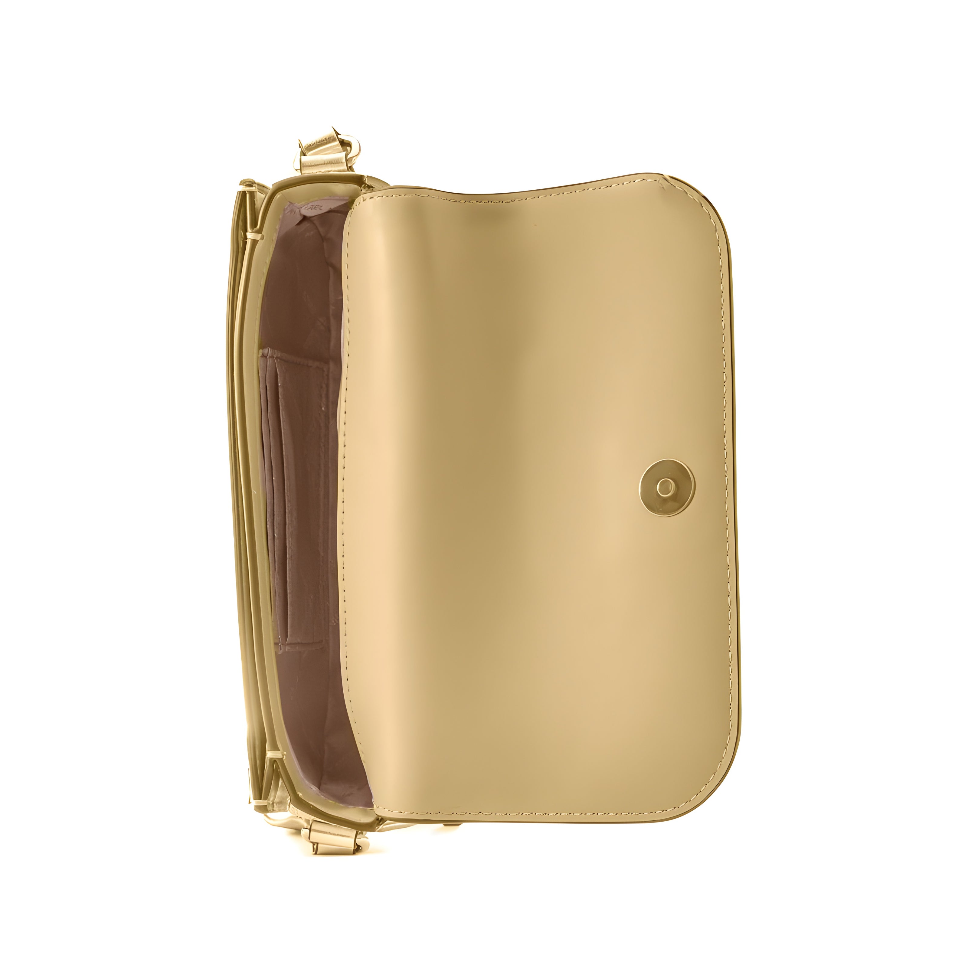Geantă crossbody Michael Kors din piele aurie