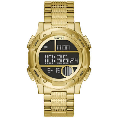 Ceas digital Guess Gold din oțel inoxidabil