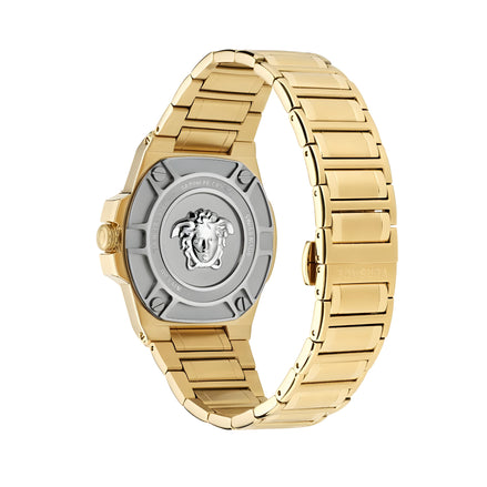 Versace Gold Stainless Steel Dress Watch