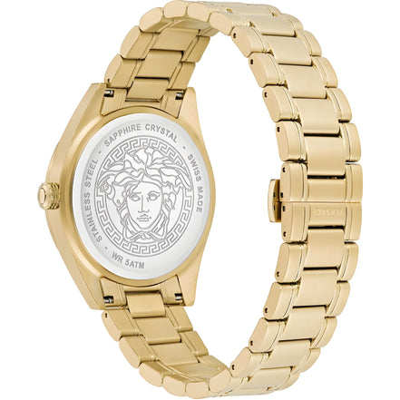 Ceas de damă Versace Gold din oțel inoxidabil