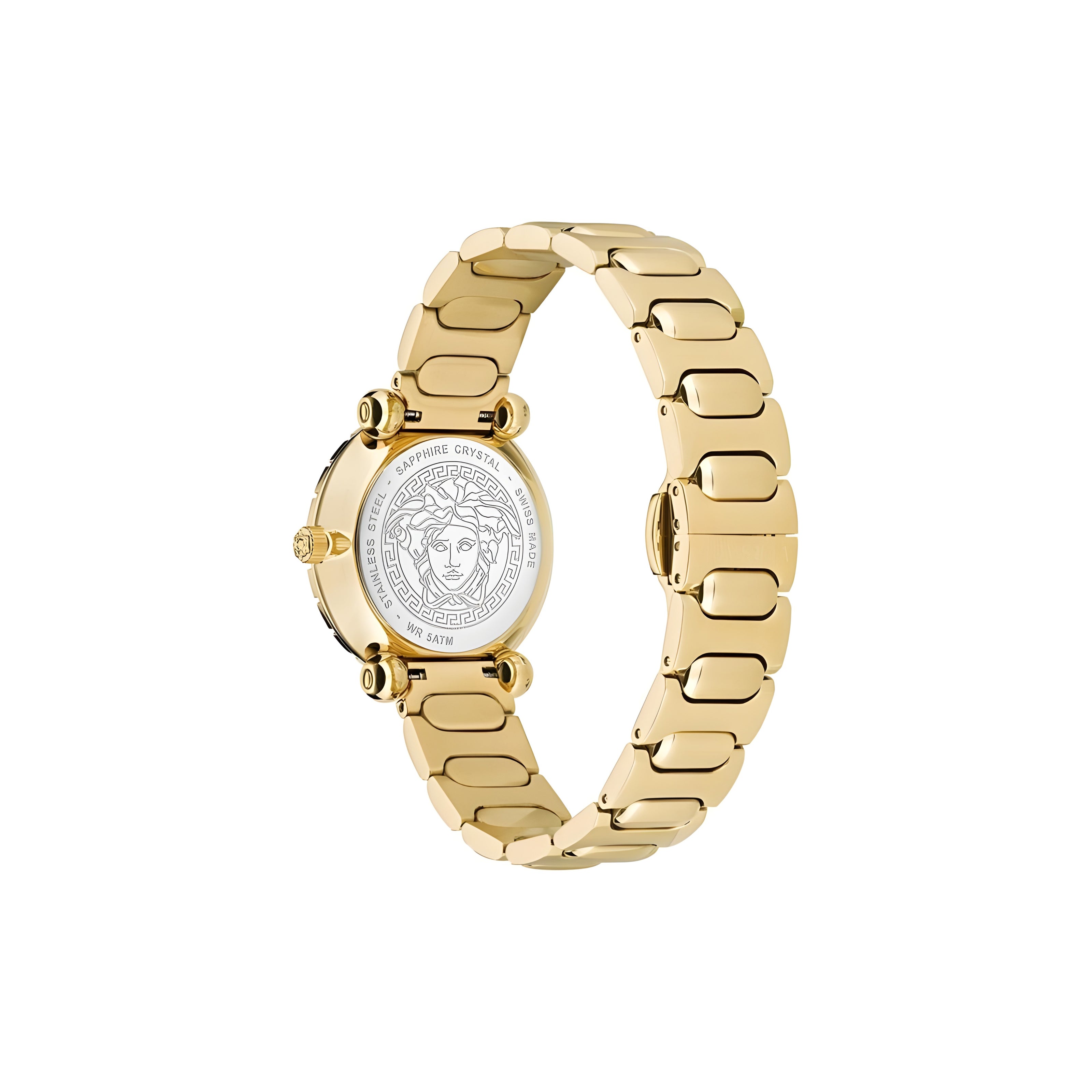 Versace Gold Stainless Steel Dress Watch