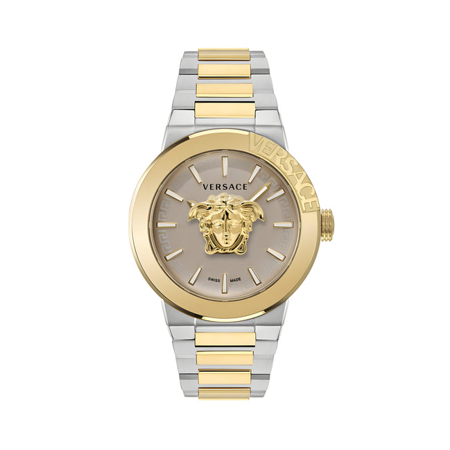 Ceas de gală Versace Gold din oțel inoxidabil