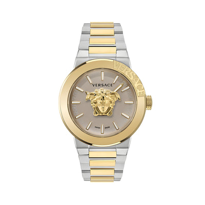 Ceas de gală Versace Gold din oțel inoxidabil