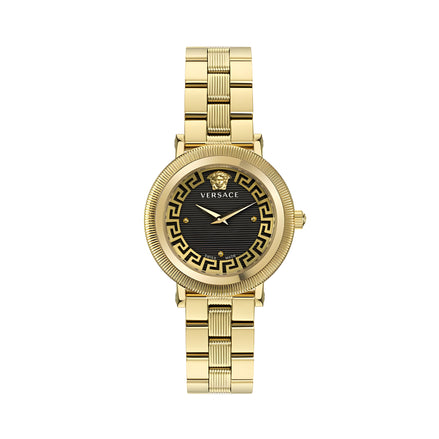 Versace Gold Stainless Steel Dress Watch