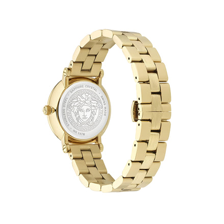 Versace Gold Stainless Steel Dress Watch
