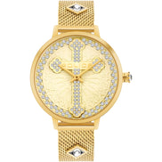 Police Gold Stainless Steel Dress Watch