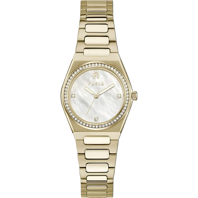 Furla Gold Stainless Steel Dress Watch