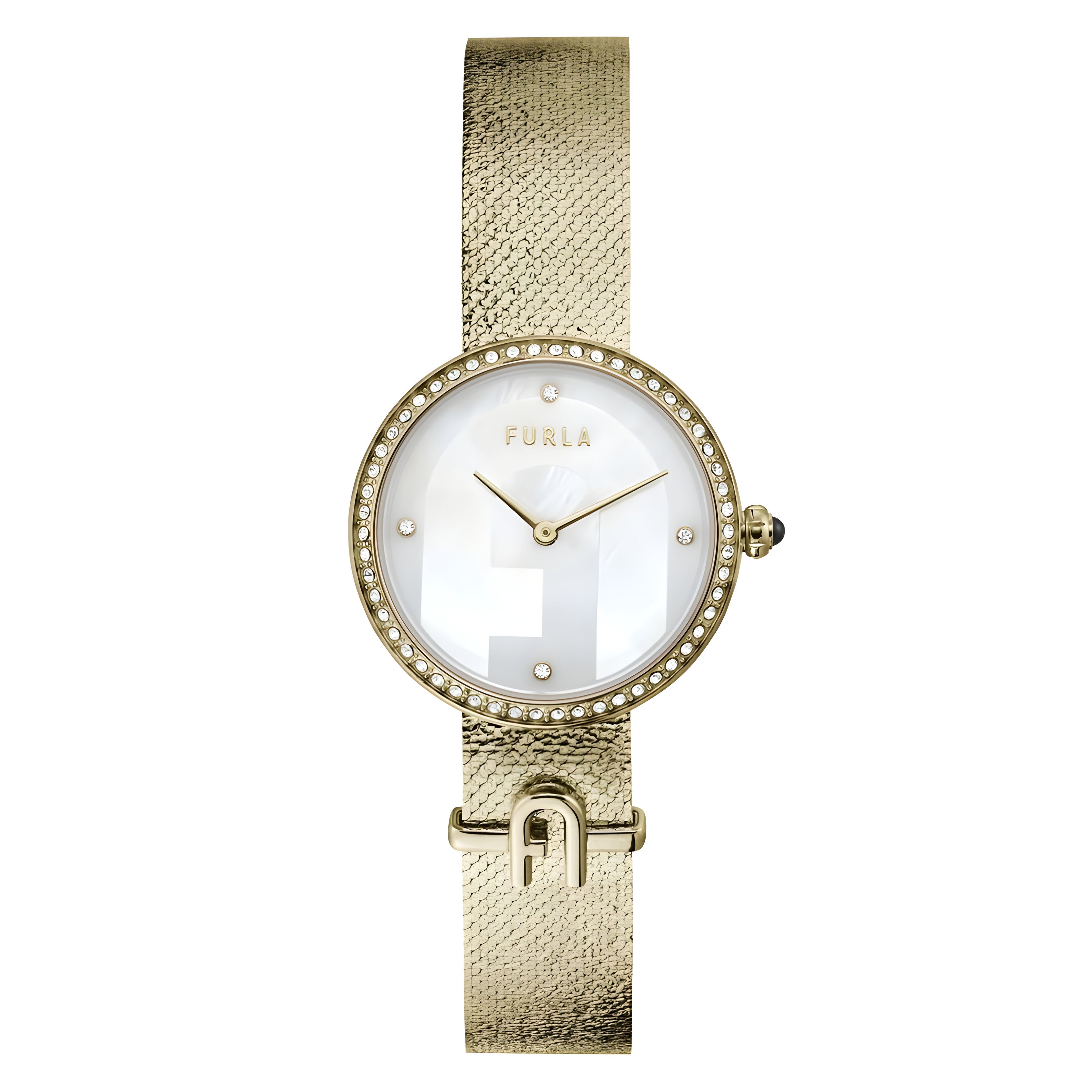 Furla Gold Stainless Steel Dress Watch