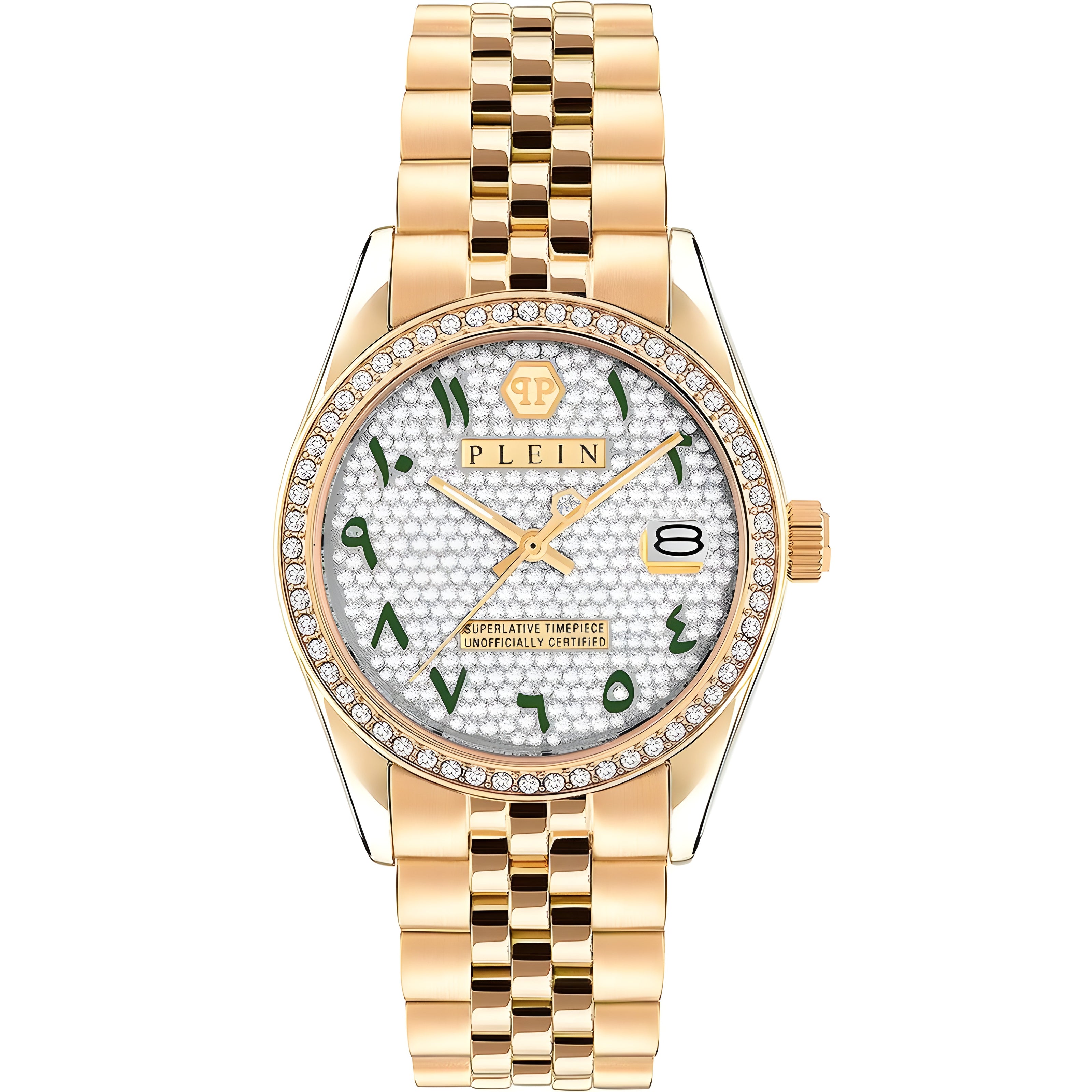 Ceas de damă Philipp Plein Gold, din oțel inoxidabil