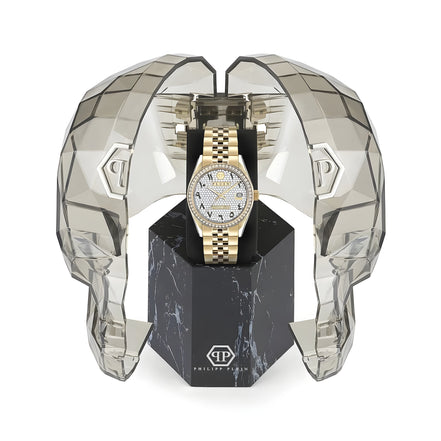 Ceas de damă Philipp Plein Gold, din oțel inoxidabil