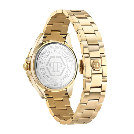 Philipp Plein Gold Stainless Steel Dress Watch