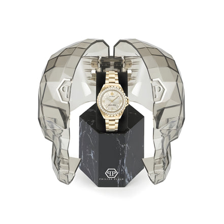 Ceas de damă Philipp Plein din oțel inoxidabil auriu