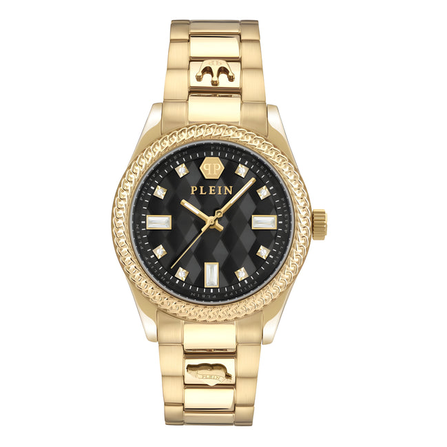 Ceas de damă Philipp Plein Gold din oțel inoxidabil