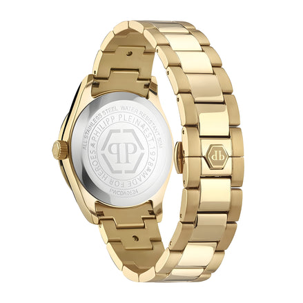Philipp Plein Gold Stainless Steel Dress Watch